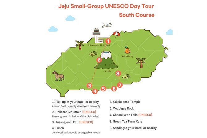 Jeju Premium Small Group UNESCO Day Tour - South Course - Just The Basics