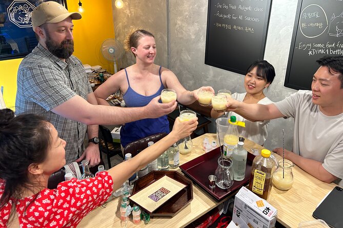 Traditional Soju Class and Makgeolli Tasting in Seoul - Korean Snacks and Beverages