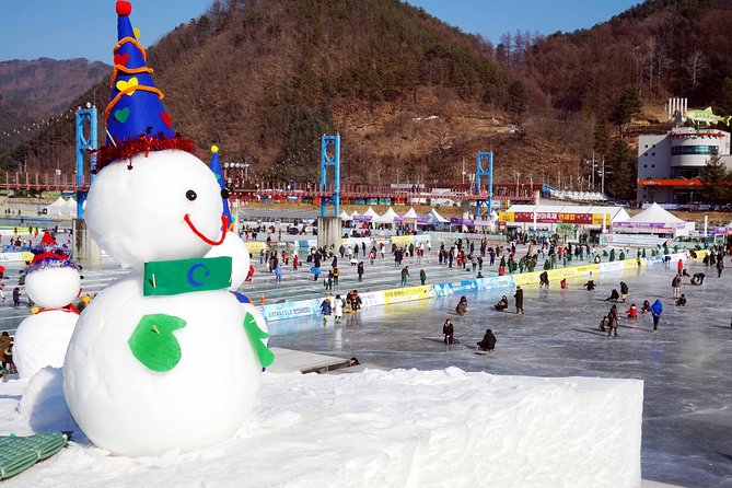 Korea Winter Ice Fishing Festival (Pyeongchang Trout Festival Tent Ice Fishing) - Just The Basics